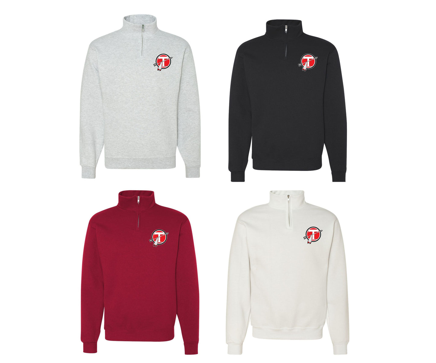 Tecumseh youth football and cheer fundraiser | 50/50 Cotton Poly | UNISEX | 1/4 Zip